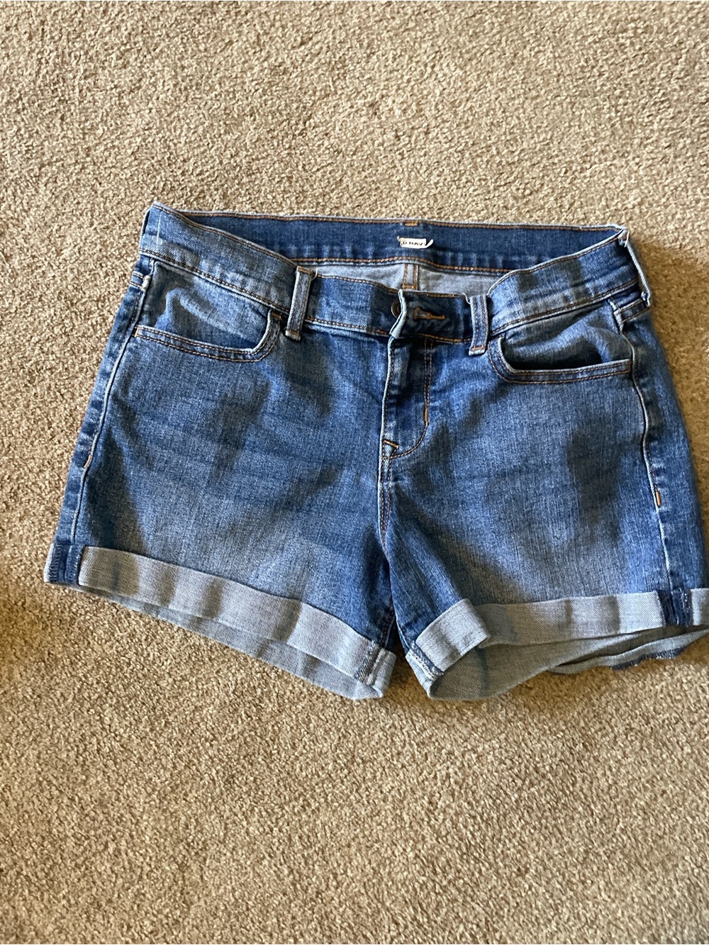 Old Navy Rolled Hem Denim Shorts - Blue